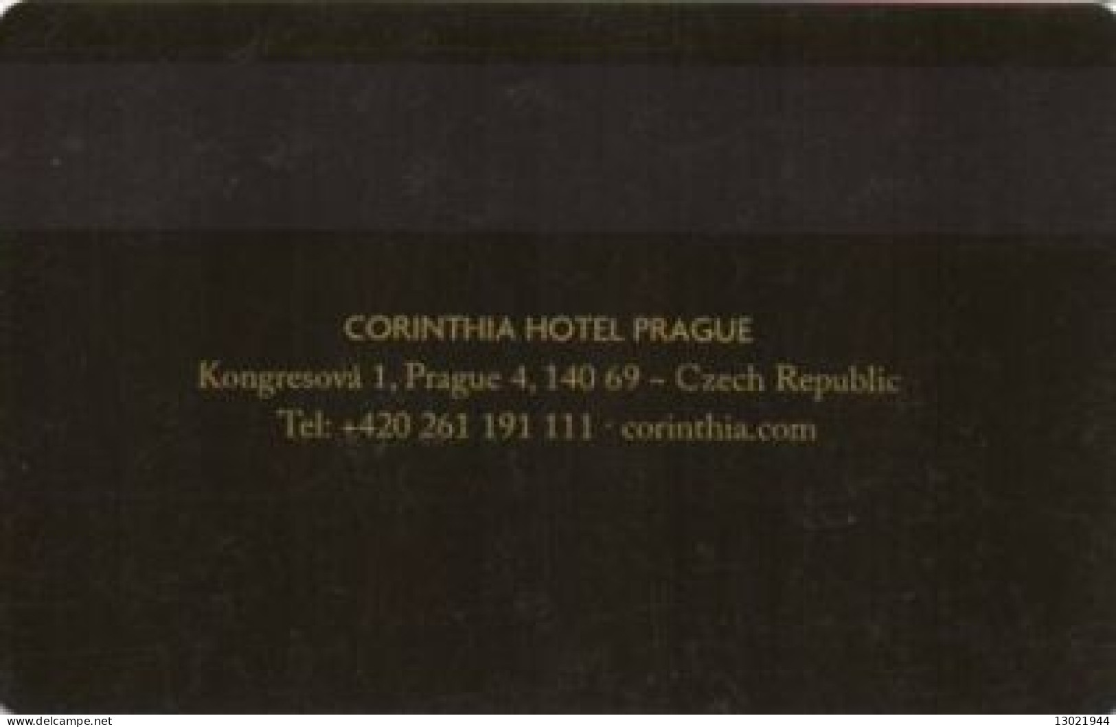 REPUBBLICA CECA  KEY HOTEL  Corinthia Hotel Prague - Hotel Keycards