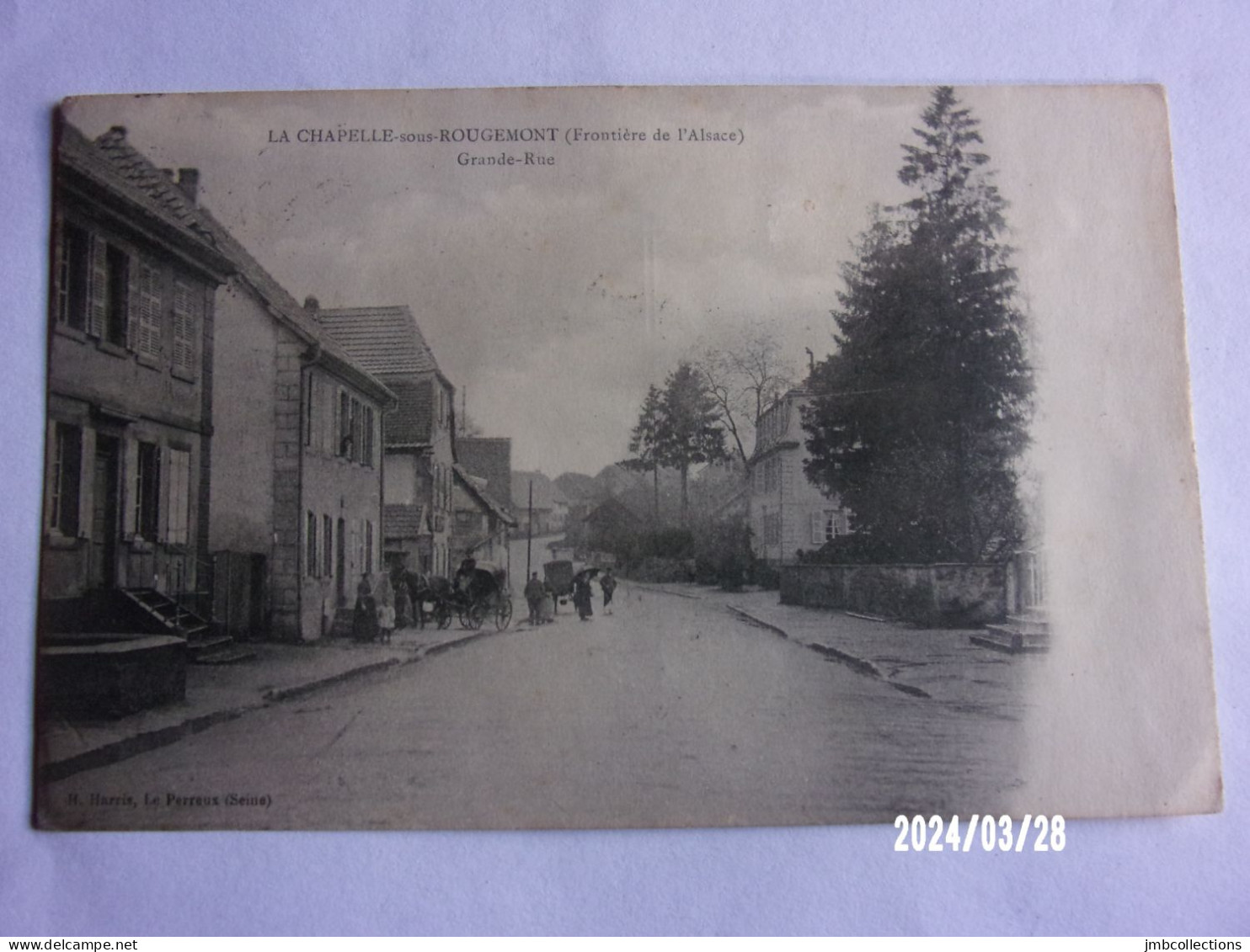 LA CHAPELLE SOUS ROUGEMONT (Territoire De Belfort) FRONTIERE DE L'ALSACE GRANDE RUE - Sonstige & Ohne Zuordnung