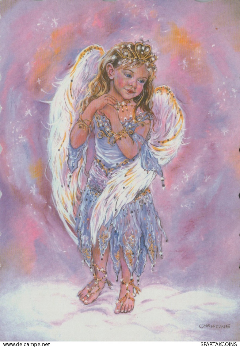 ANGE NOËL Vintage Carte Postale CPSM #PAJ172.FR - Angels