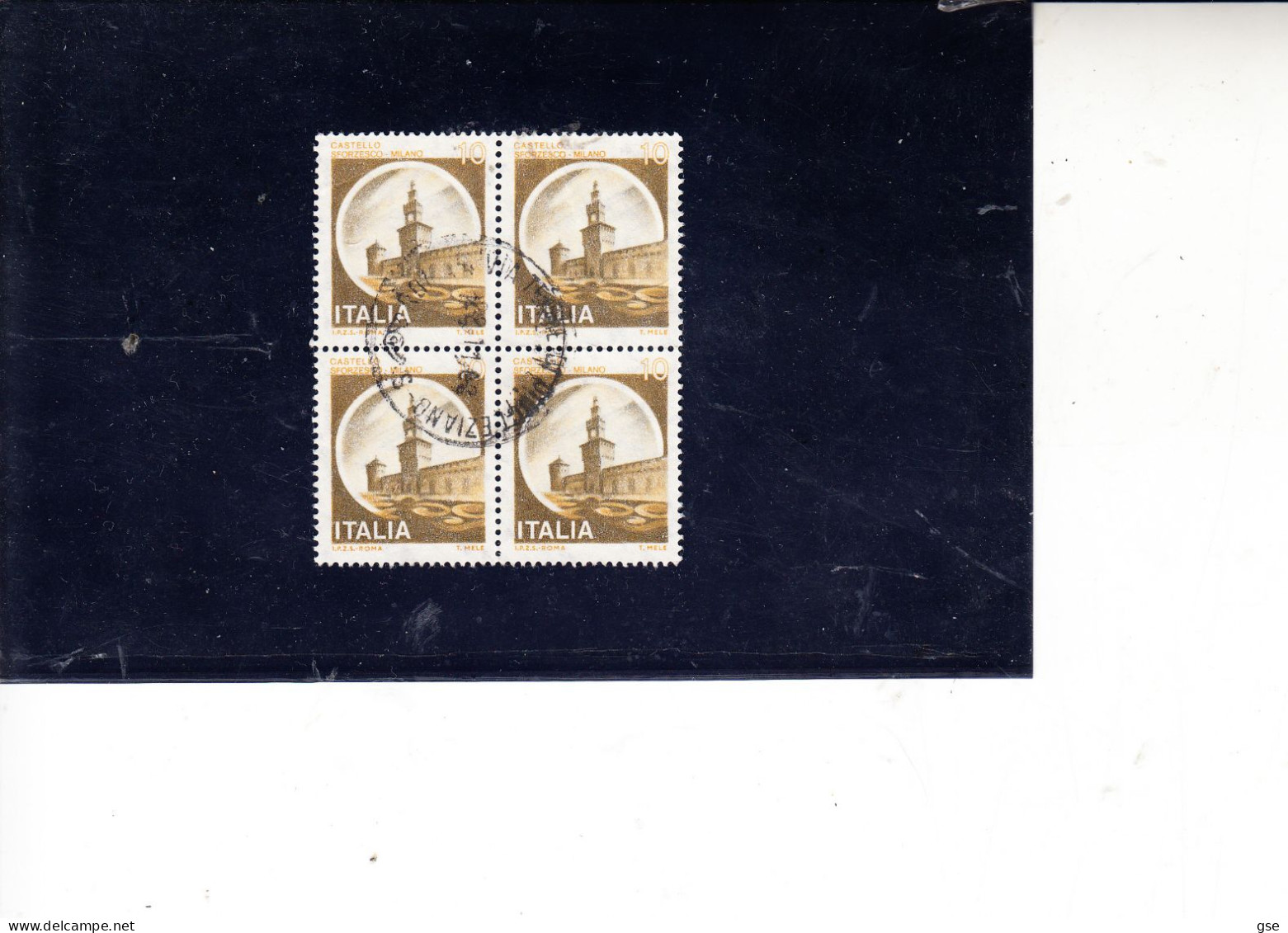 ITALIA  1980 - Sassone 1505° - (quartina) - Milano - Castello Sforzesco - 1971-80: Used