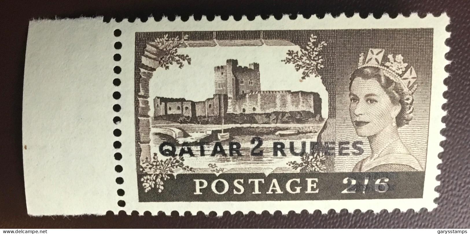 Qatar 1957 2r On 2s6d Castle MNH - Qatar