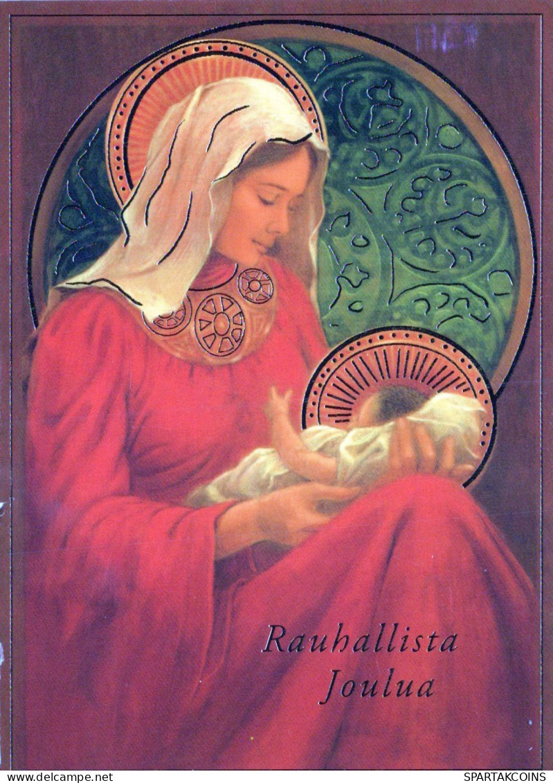 Virgen Mary Madonna Baby JESUS Religion Vintage Postcard CPSM #PBQ153.GB - Vierge Marie & Madones