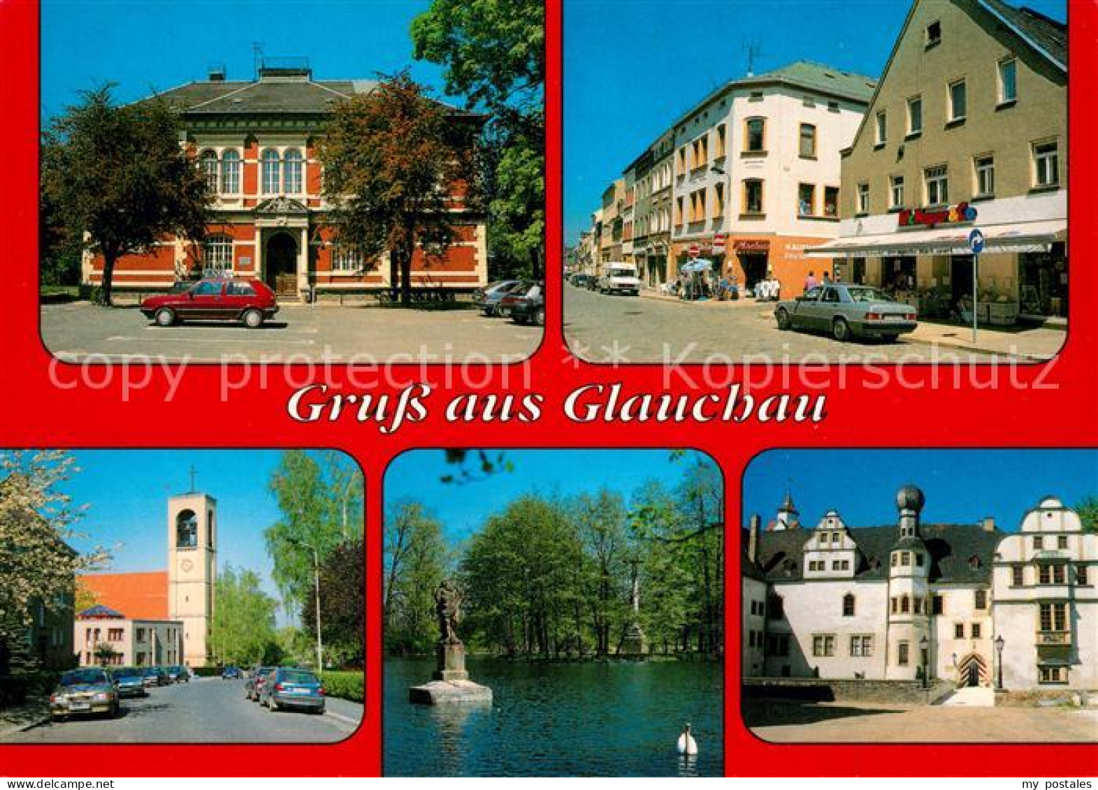 73268207 Glauchau Berufliches Schulzentrum Leipziger Strasse Kirche St Marien Gr - Glauchau