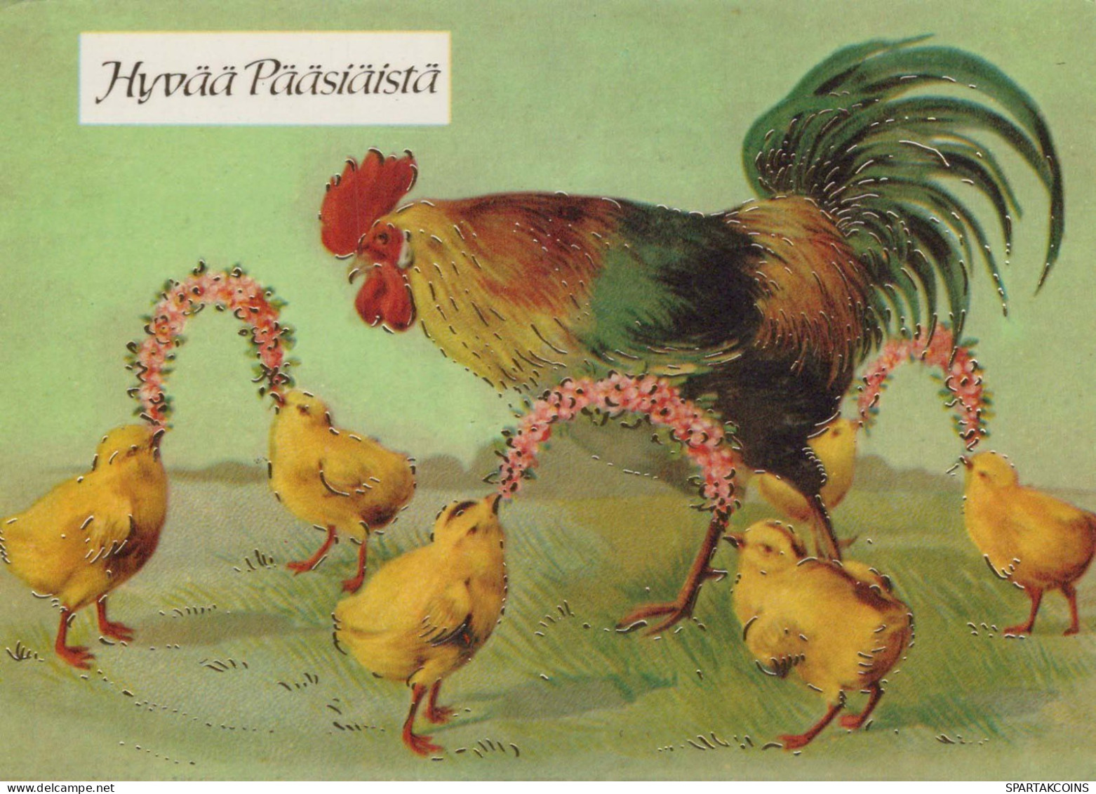 PASQUA POLLO Vintage Cartolina CPSM #PBO890.IT - Pascua