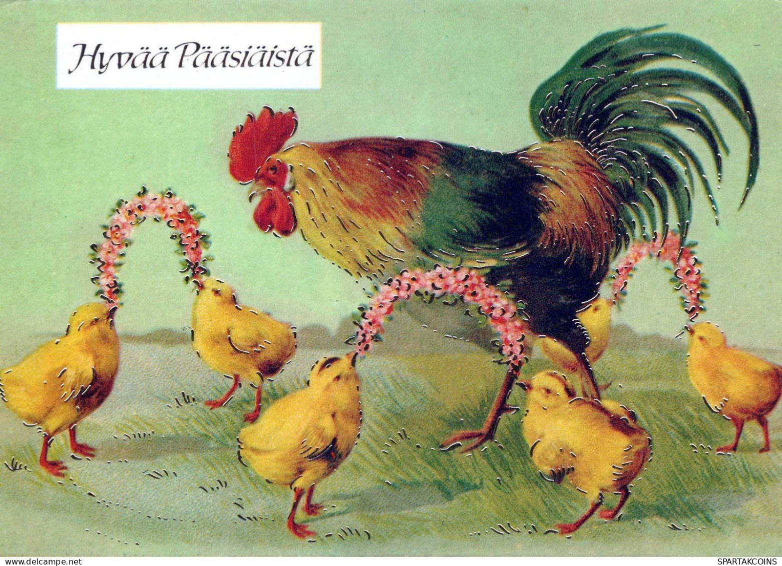 PASQUA POLLO Vintage Cartolina CPSM #PBO890.IT - Pascua