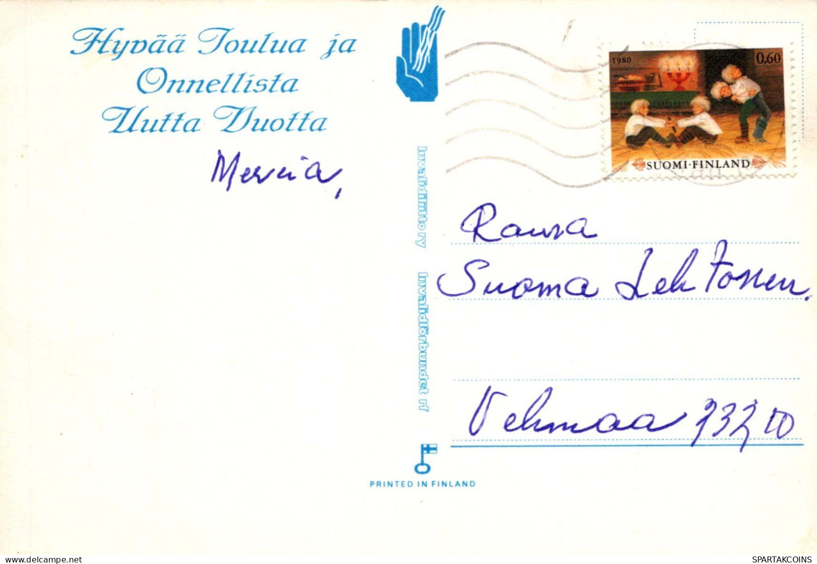 Buon Anno Natale PUPAZZO Vintage Cartolina CPSM #PBM570.IT - Año Nuevo