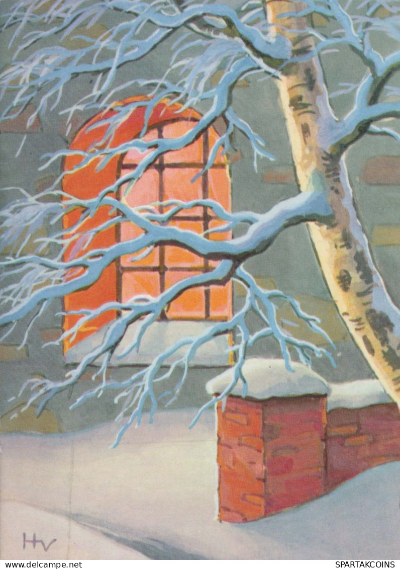 Buon Anno Natale Vintage Cartolina CPSM #PAY670.IT - Año Nuevo