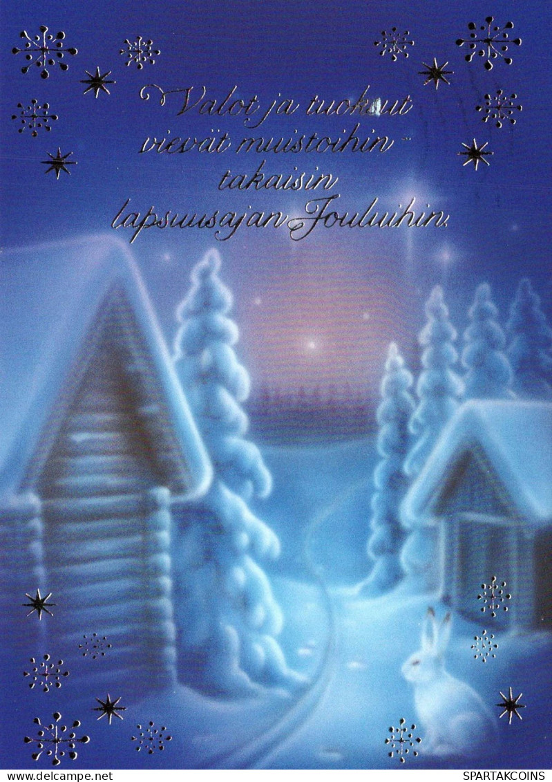 Buon Anno Natale Vintage Cartolina CPSM #PAW646.IT - Año Nuevo