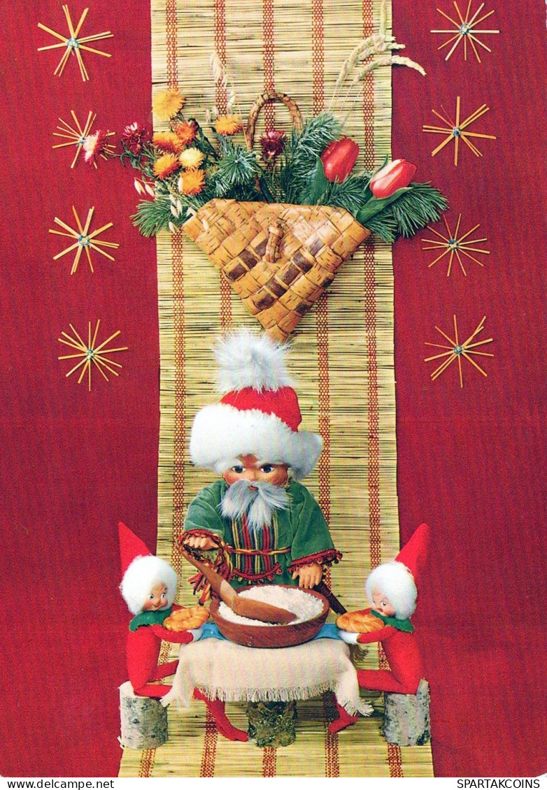 BABBO NATALE Natale Vintage Cartolina CPSM #PAK047.IT - Santa Claus