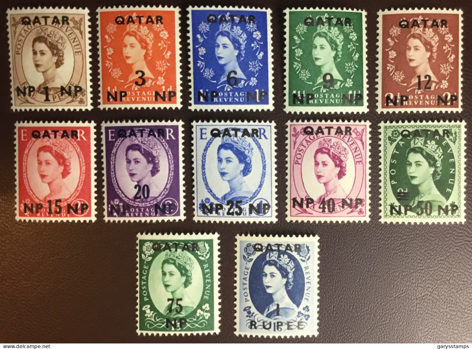 Qatar 1957 Definitives Set MNH - Qatar