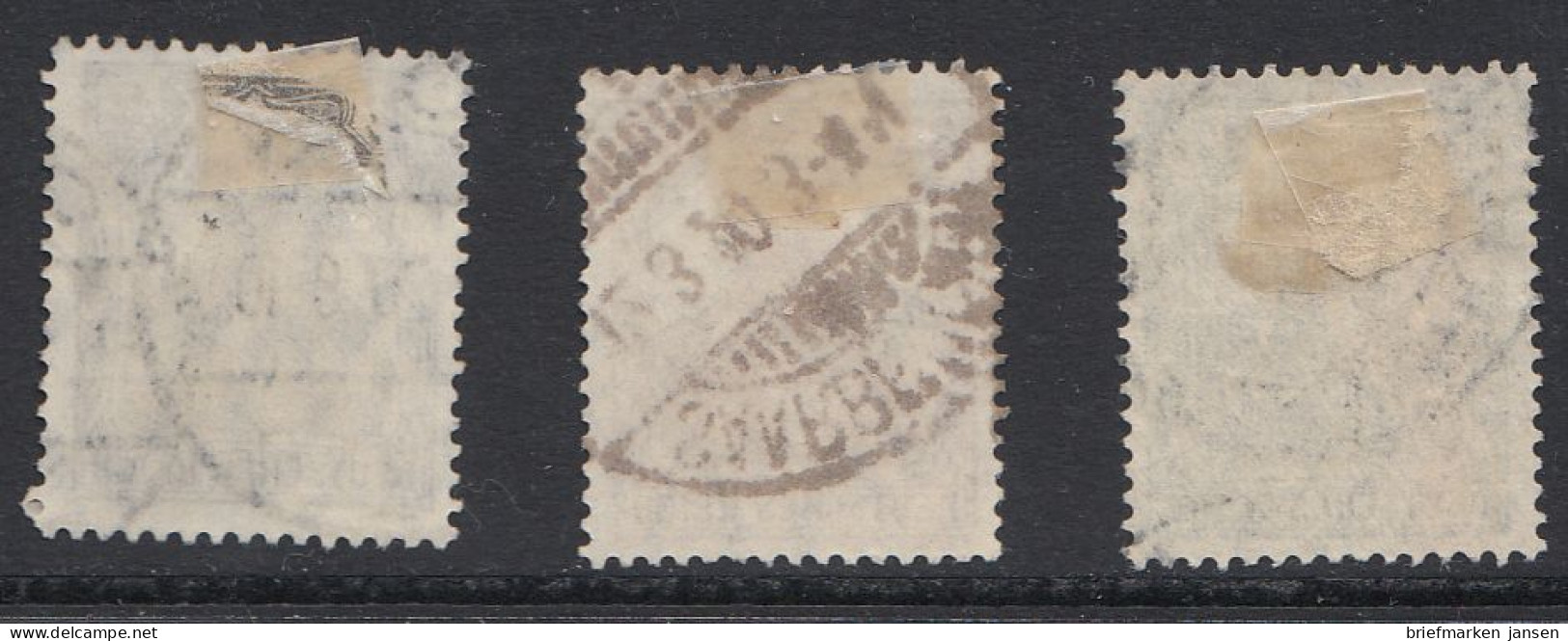 D,Dt.Reich Mi.Nr.102-04, Freim. Germania  - Unused Stamps
