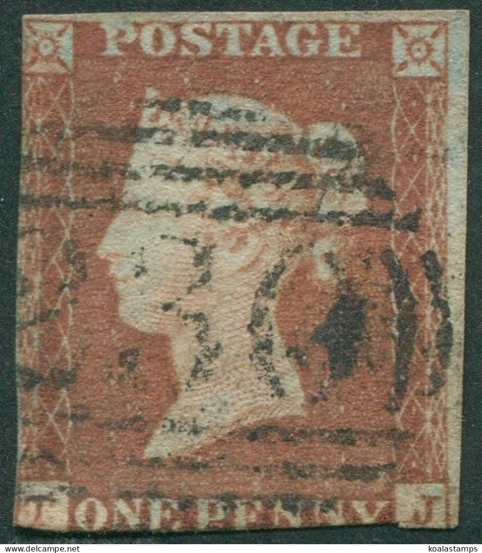 Great Britain 1841 SG8 1d Red QV Blued Paper **TJ Imperf FU - Unclassified