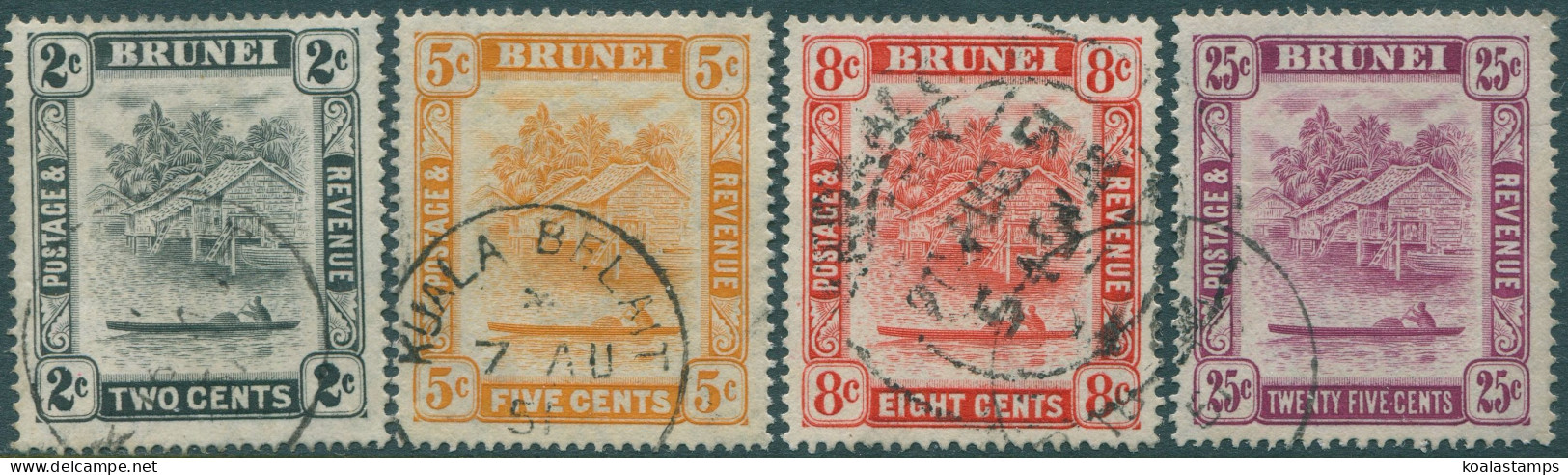 Brunei 1908 SG80-87 River View (4) FU - Brunei (1984-...)
