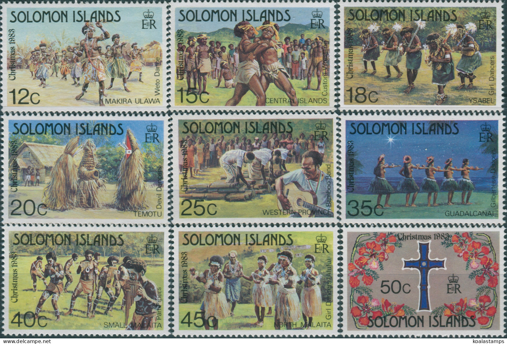 Solomon Islands 1983 SG498-506 Christmas Set MNH - Salomon (Iles 1978-...)