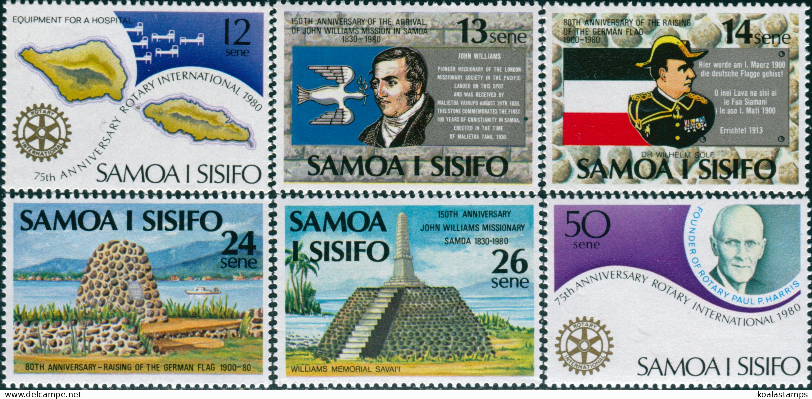 Samoa 1980 SG565-570 Anniversaries Set MNH - Samoa (Staat)