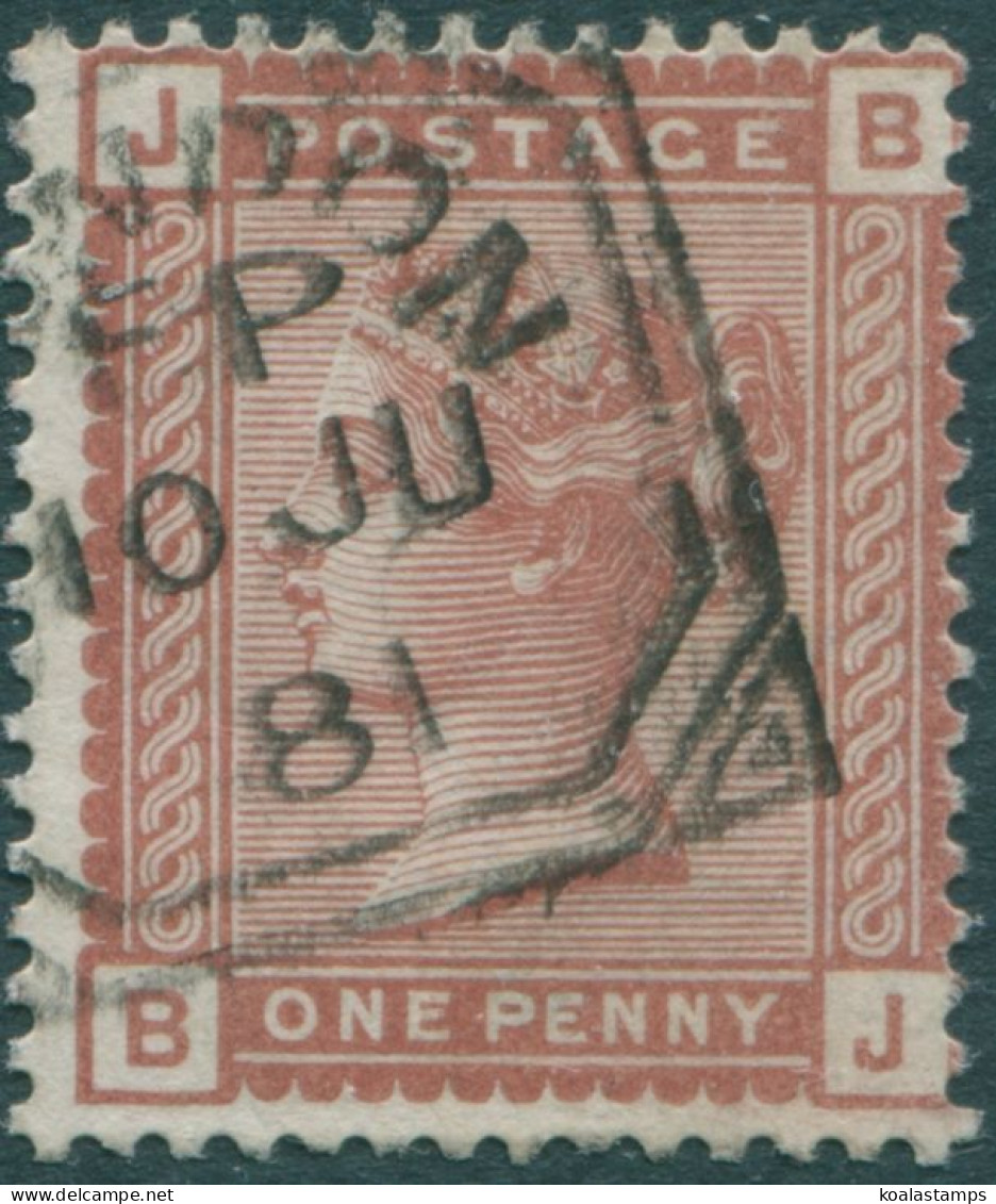 Great Britain 1880 SG166 1d Venetian Red QV JBBJ FU - Other & Unclassified