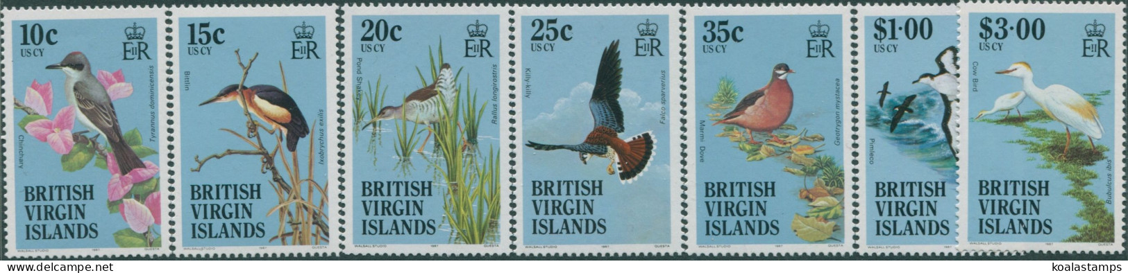 British Virgin Islands 1985 SG564-577 Birds MNH - British Virgin Islands