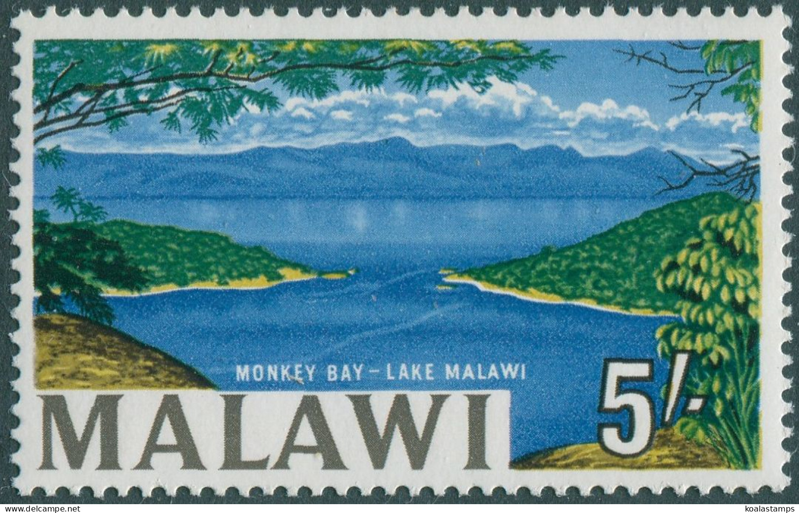 Malawi 1964 SG225a 5/- Lake Malawi MNH - Malawi (1964-...)