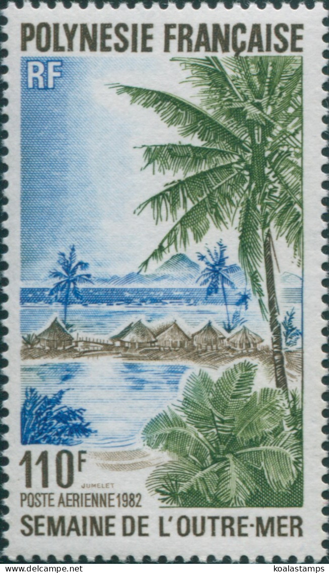 French Polynesia 1982 Sc#C193,SG374 110f Island Scene MNH - Sonstige & Ohne Zuordnung