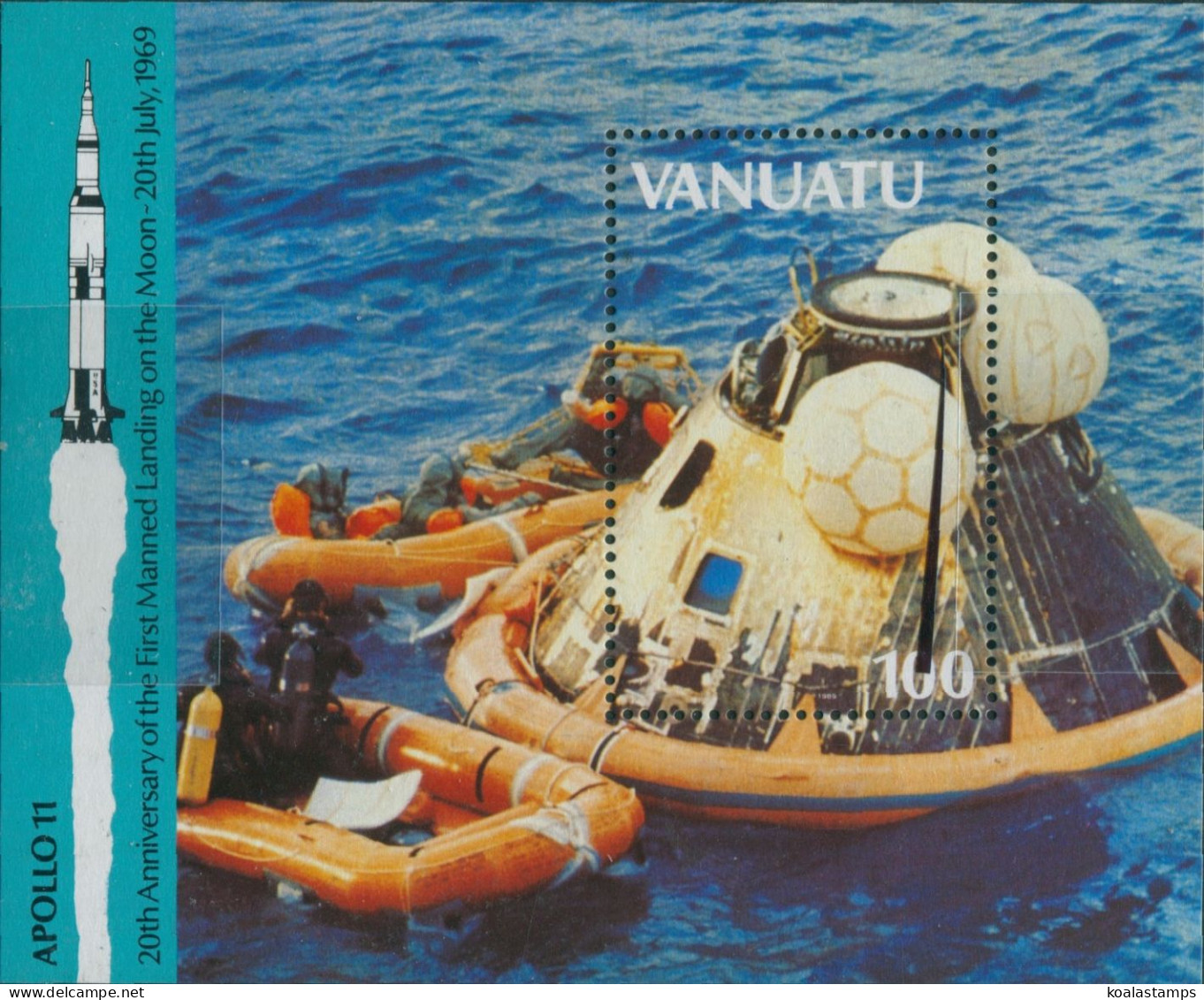 Vanuatu 1989 SG534 Moon Landing MS MNH - Vanuatu (1980-...)