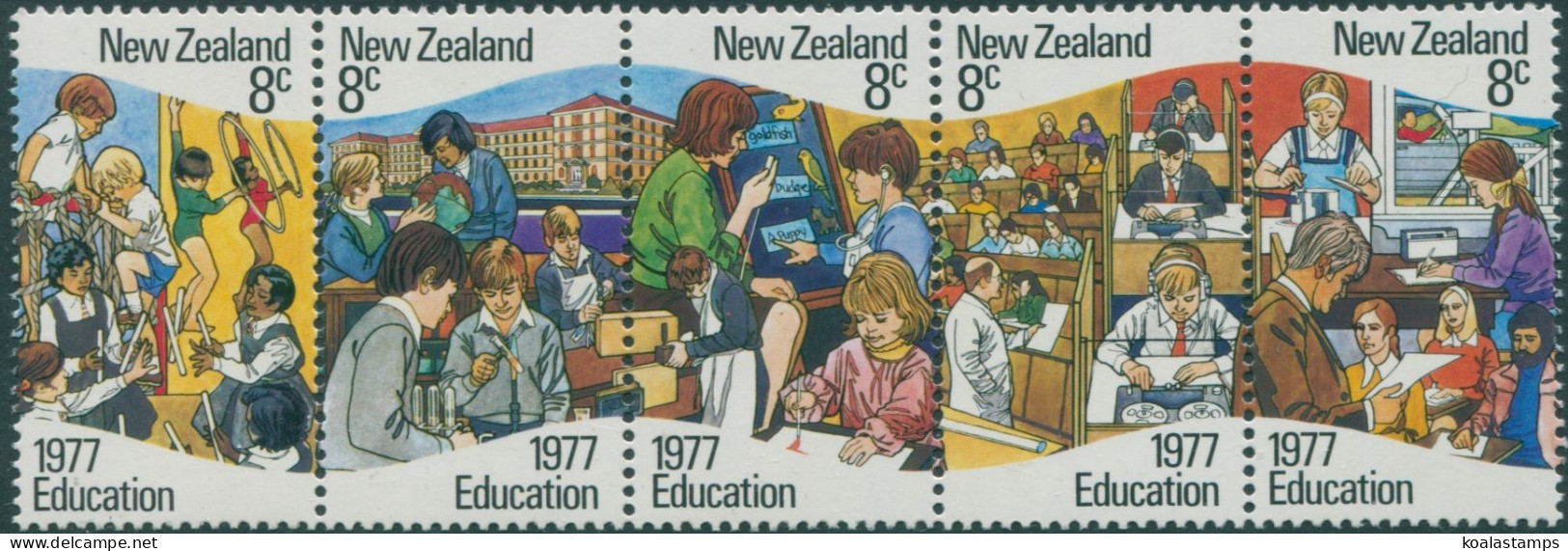 New Zealand 1977 SG1138-1142 Education Set MNH - Sonstige & Ohne Zuordnung