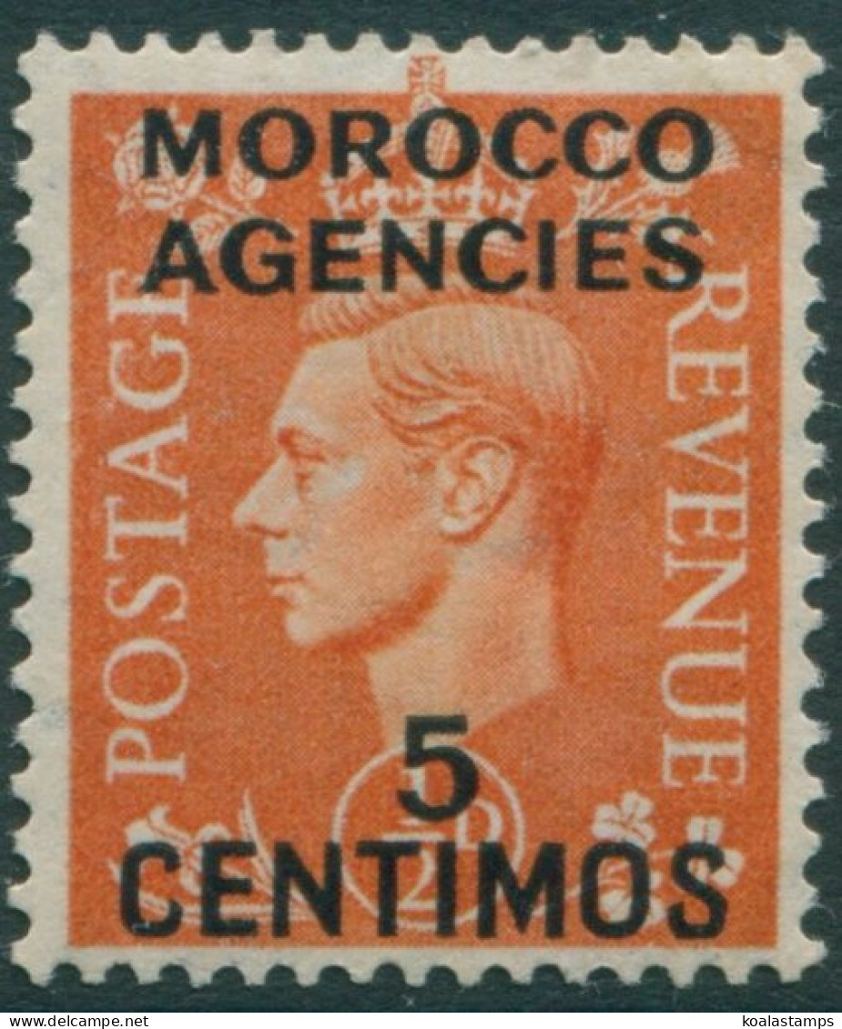 Morocco Agencies 1937 SG182 5c On ½d Orange KGVI MLH - Bureaux Au Maroc / Tanger (...-1958)