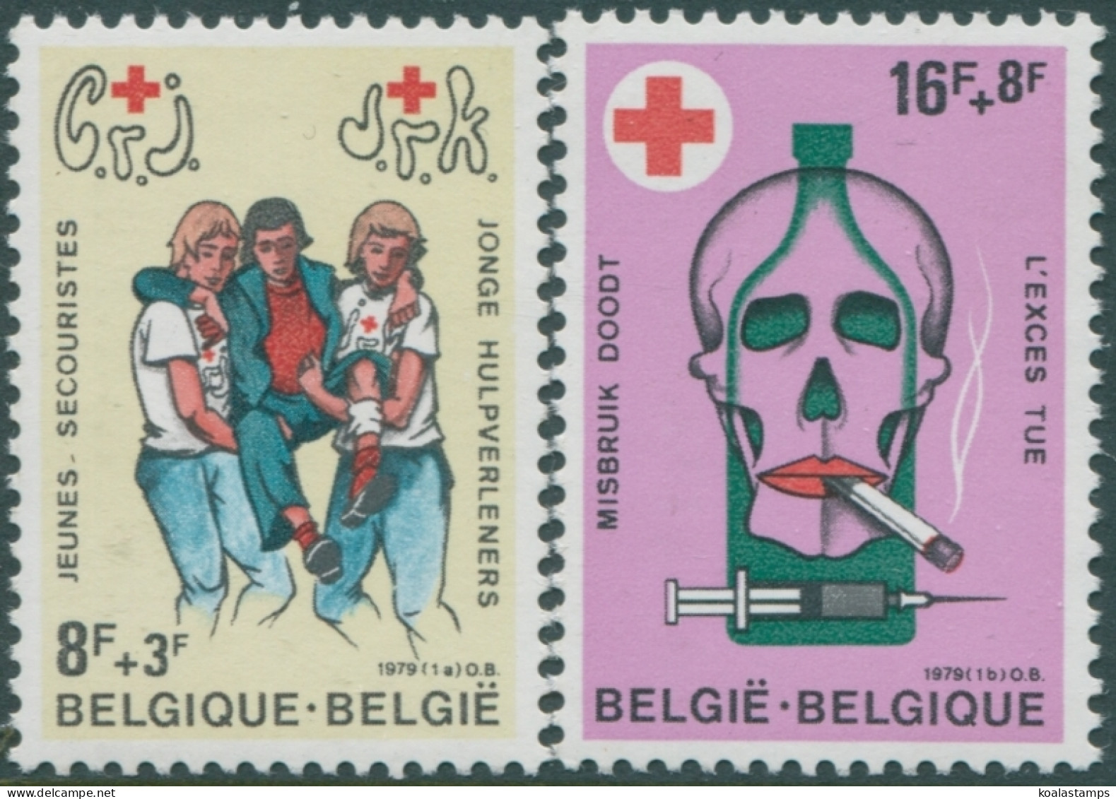 Belgium 1978 SG2548-2549 Red Cross Set MNH - Otros & Sin Clasificación