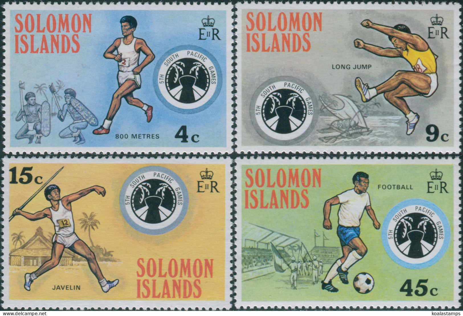 Solomon Islands 1975 SG276-279 South Pacific Games Set MNH - Islas Salomón (1978-...)