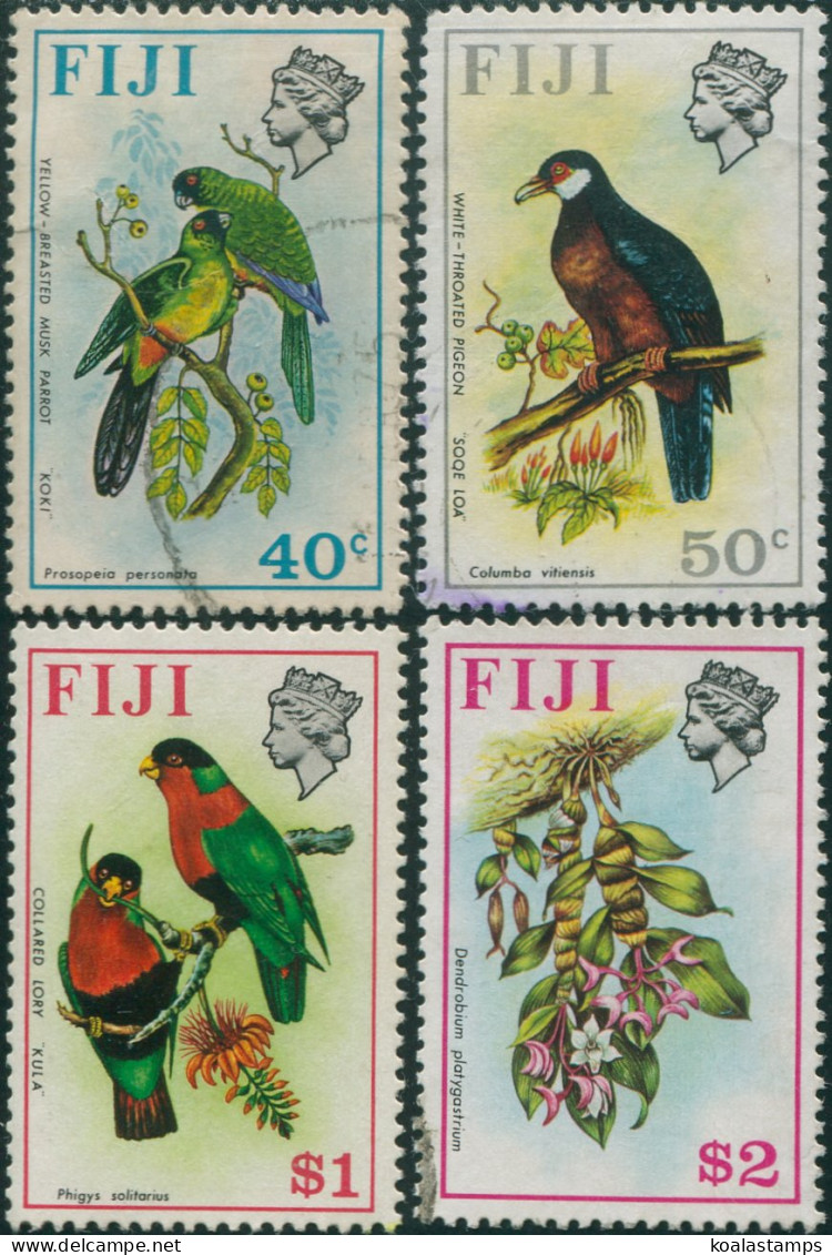 Fiji 1971 SG447-450 Flowers Birds FU - Fiji (1970-...)