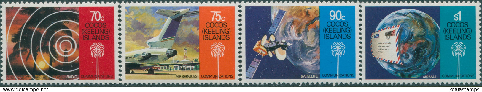 Cocos Islands 1987 SG165-168 Communications MNH - Kokosinseln (Keeling Islands)