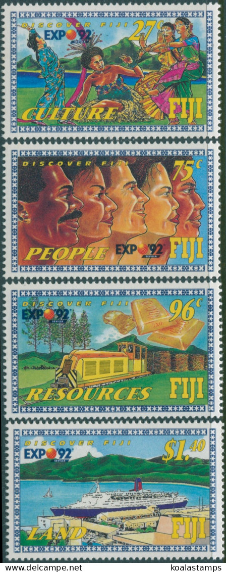 Fiji 1992 SG843-846 World's Fair Spain Set MNH - Fidji (1970-...)