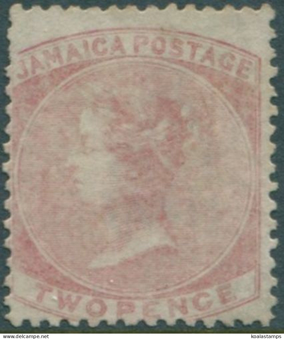 Jamaica 1860 SG9 2d Red QV MNG - Jamaica (1962-...)