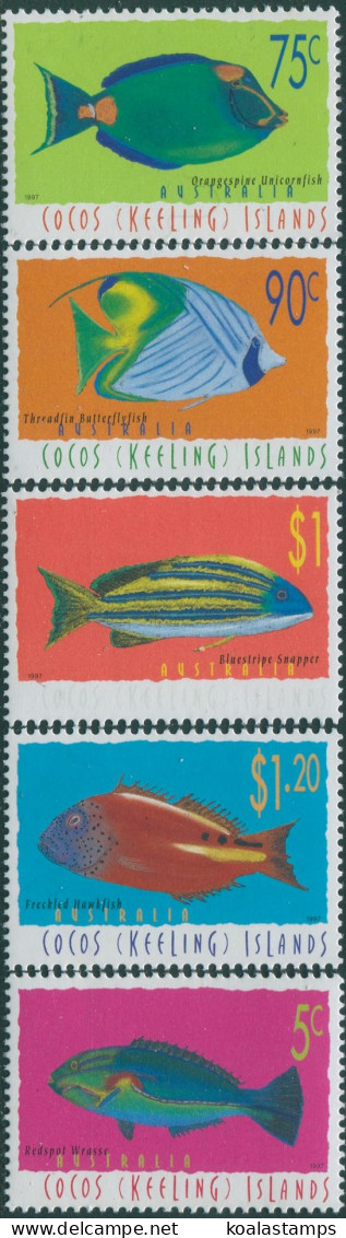 Cocos Islands 1995 SG336-343a Fish MNH - Cocos (Keeling) Islands