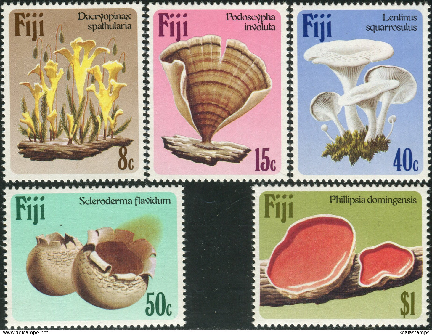 Fiji 1984 SG670-674 Fungi Set MNH - Fiji (1970-...)