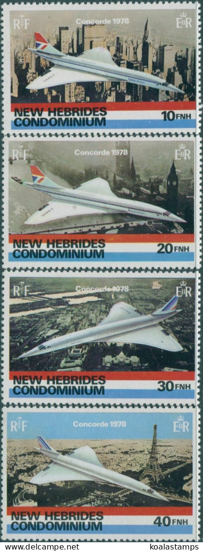 New Hebrides 1978 SG258-261 Concorde Set MNH - Otros & Sin Clasificación