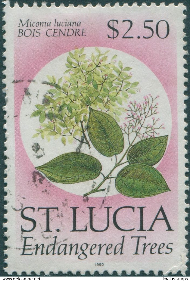 St Lucia 1990 SG1046 $2.50 Endangered Trees FU - St.Lucie (1979-...)