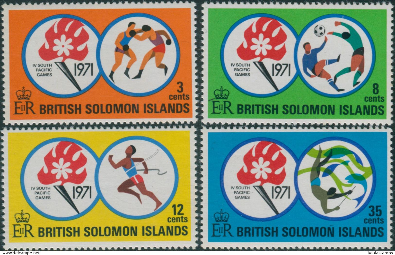 Solomon Islands 1971 SG209-212 South Pacific Games Set MNH - Solomon Islands (1978-...)