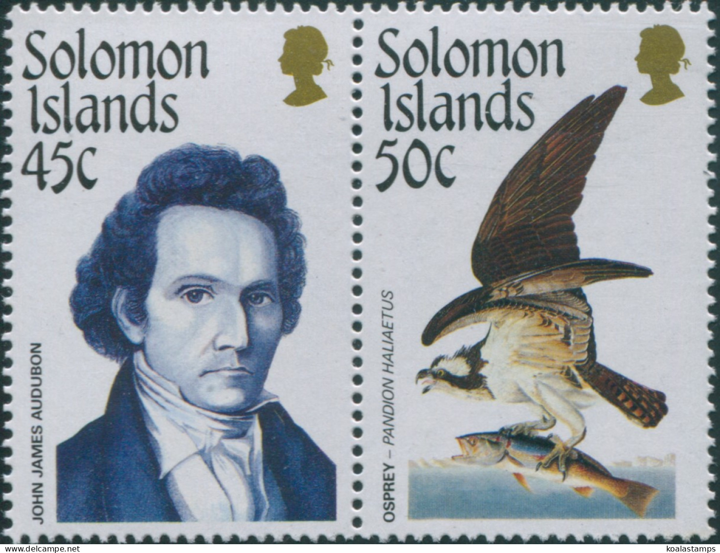 Solomon Islands 1986 SG556 Audubon Set Ex MS MNH - Salomoninseln (Salomonen 1978-...)