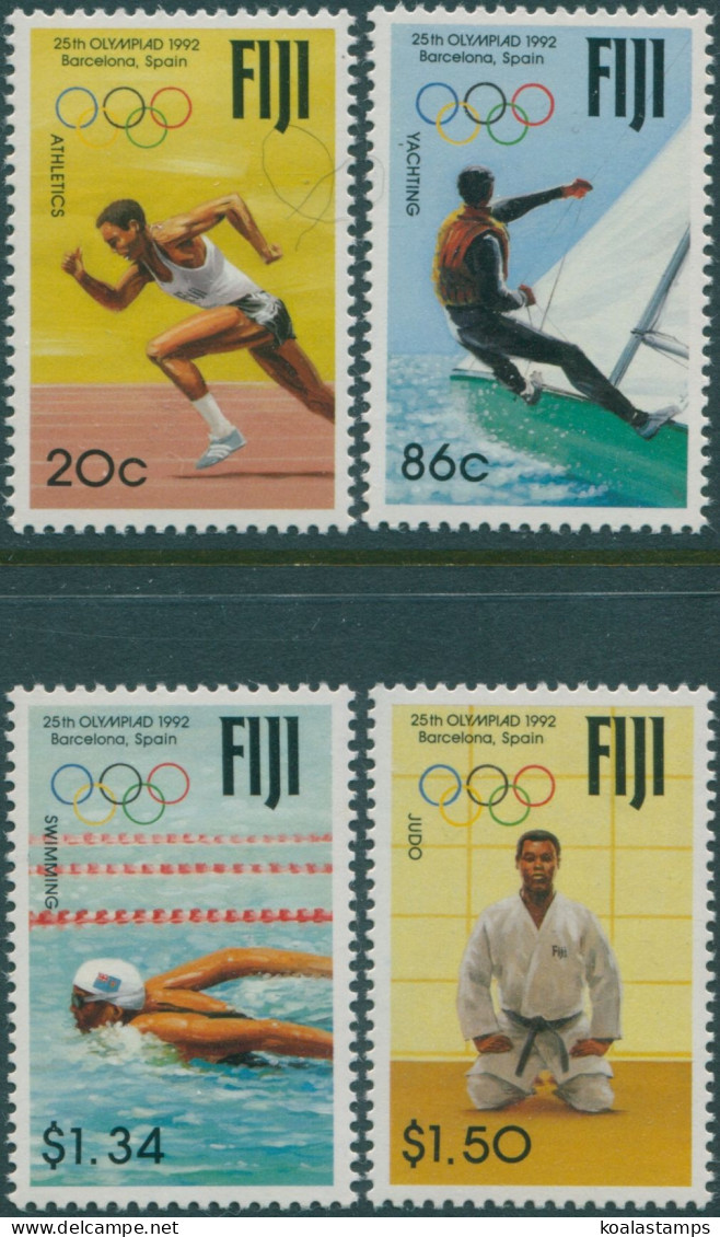 Fiji 1992 SG851-854 Olympic Games Set MNH - Fidji (1970-...)