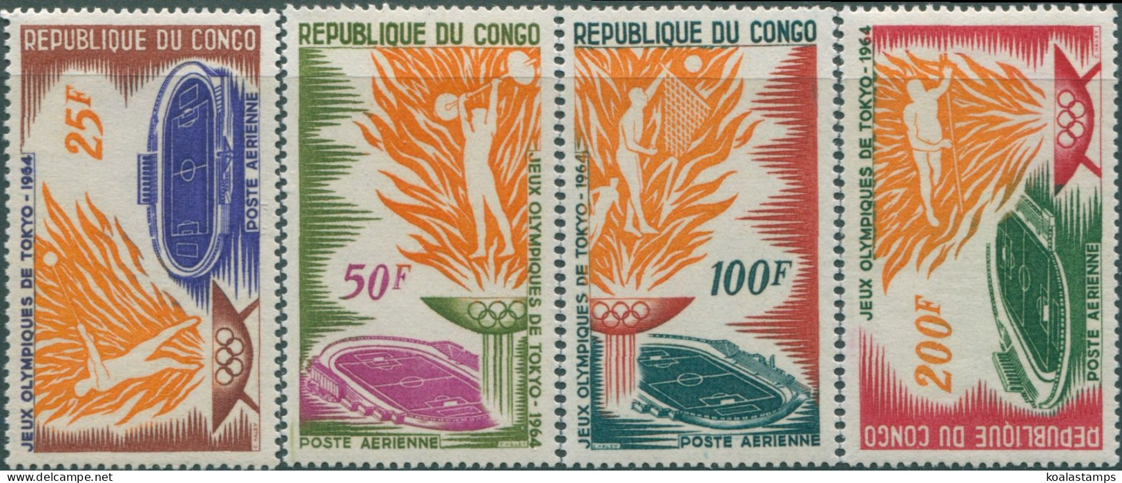 Congo 1964 SG52-55 Olympic Games Tokyo Set MNH - Autres