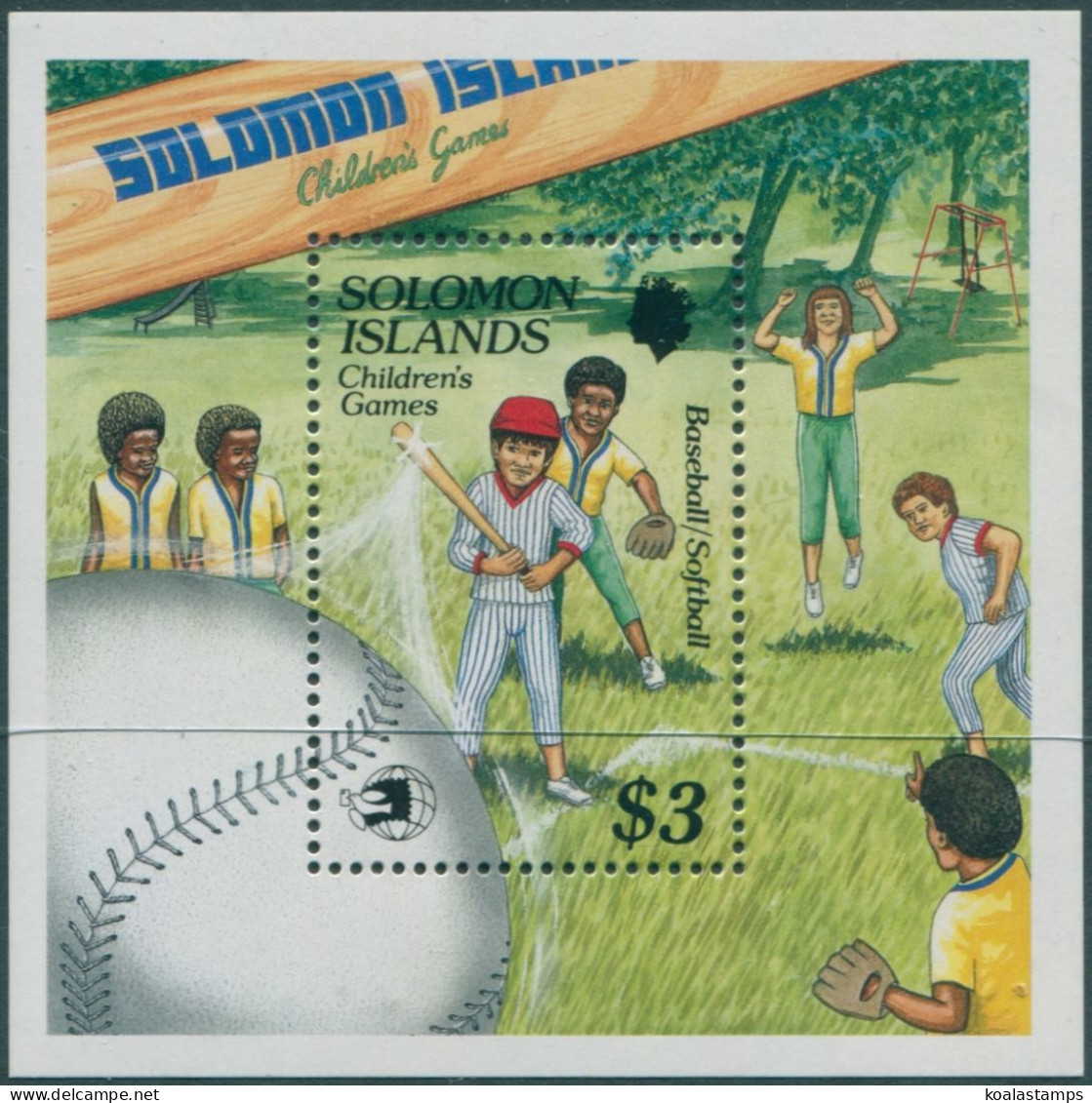 Solomon Islands 1989 SG661 Childrens Games MS MNH - Islas Salomón (1978-...)