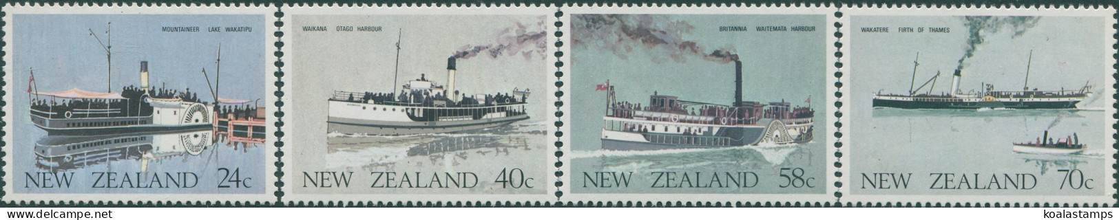New Zealand 1984 SG1332-1335 Vintage Ships Set MNH - Autres & Non Classés