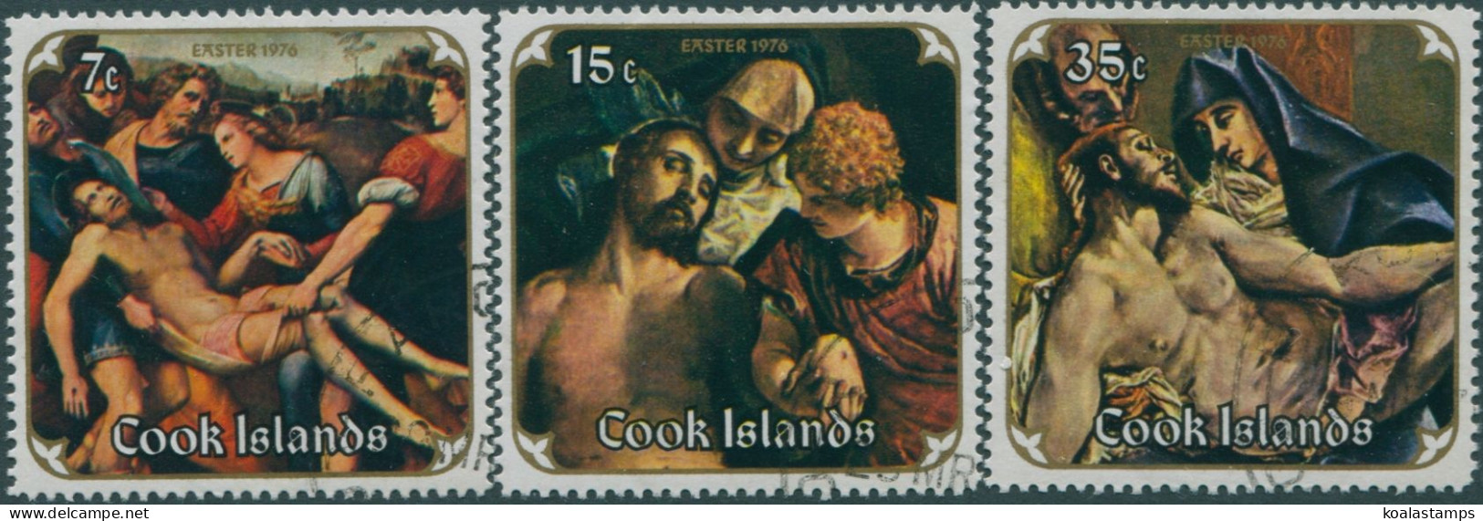 Cook Islands 1976 SG536-538 Easter Set FU - Cook