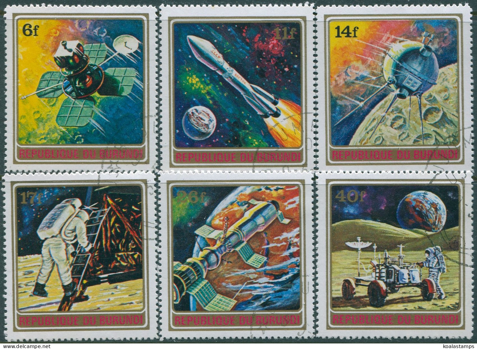 Burundi 1972 SG725-730 Conquest Of Space Set MLH - Sonstige & Ohne Zuordnung