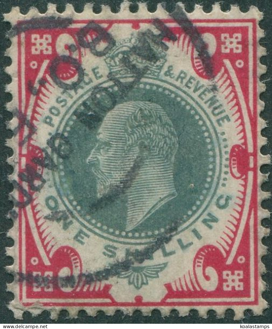 Great Britain 1911 SG312 1/- Dark Green And Scarlet KEVII FU - Sin Clasificación