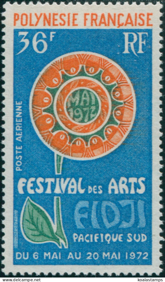 French Polynesia 1972 Sc#C86,SG157 36f Arts Festival MNH - Sonstige & Ohne Zuordnung