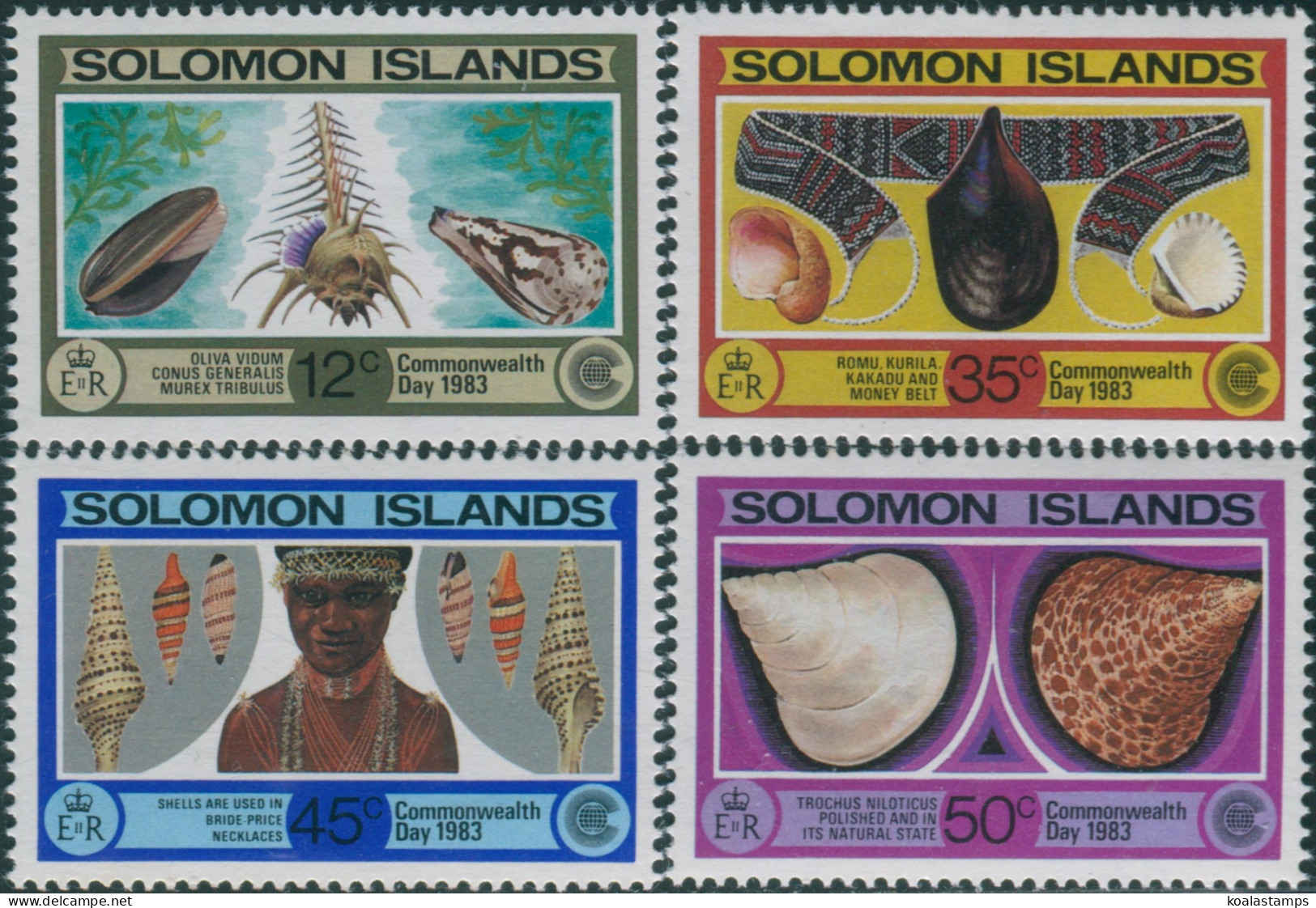 Solomon Islands 1983 SG489-492 Commonwealth Day Set MNH - Salomon (Iles 1978-...)