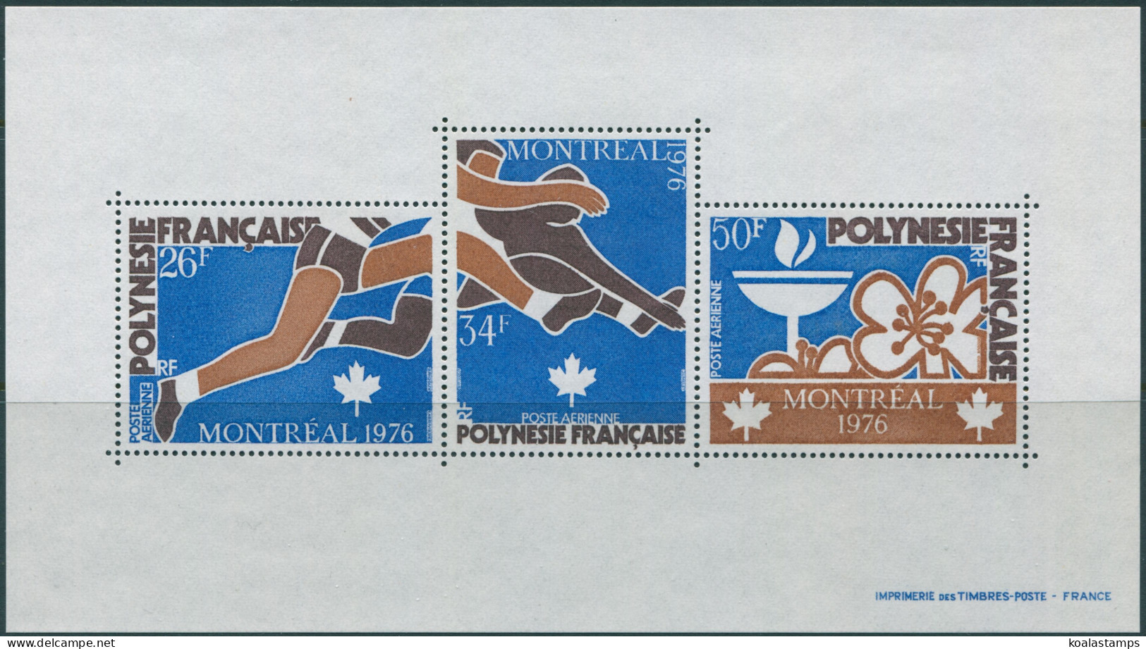 French Polynesia 1976 SG224 Olympic Games MS MLH - Other & Unclassified