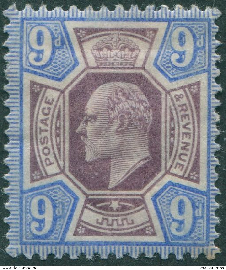 Great Britain 1902 SG250 9d Dull Purple And Ultramarine KEVII MH - Non Classificati