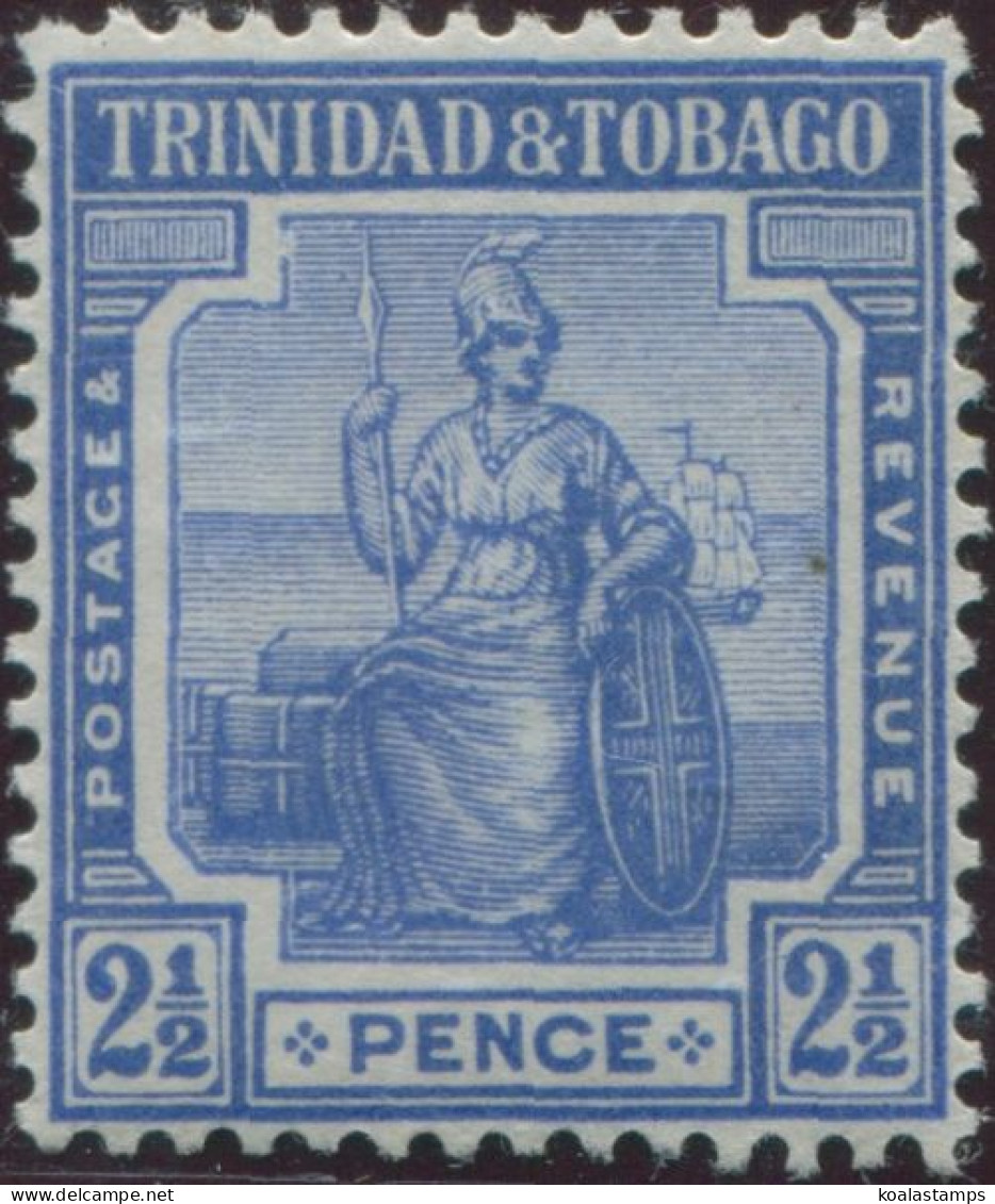 Trinidad And Tobago 1913 SG151 2½d Blue Britannia MLH - Trinidad En Tobago (1962-...)